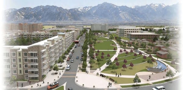 Fairbourne-Station-Concept-Rendering Fairbourne Station in West Valley City, Utah.