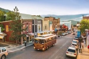 Main Street in Park City, Utah.