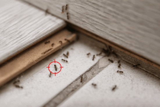 Gun-Target-Ant-Home-Pest-Control Ants invading the house