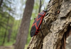 Common Fall Pests 2 Boxelder bugs on a tree