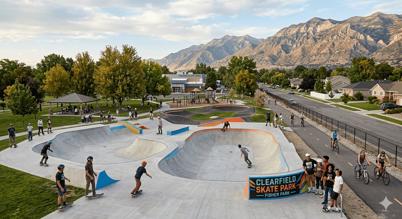 Exploring the Vibrant Community Around Clearfield Skate Park in Clearfield, Utah