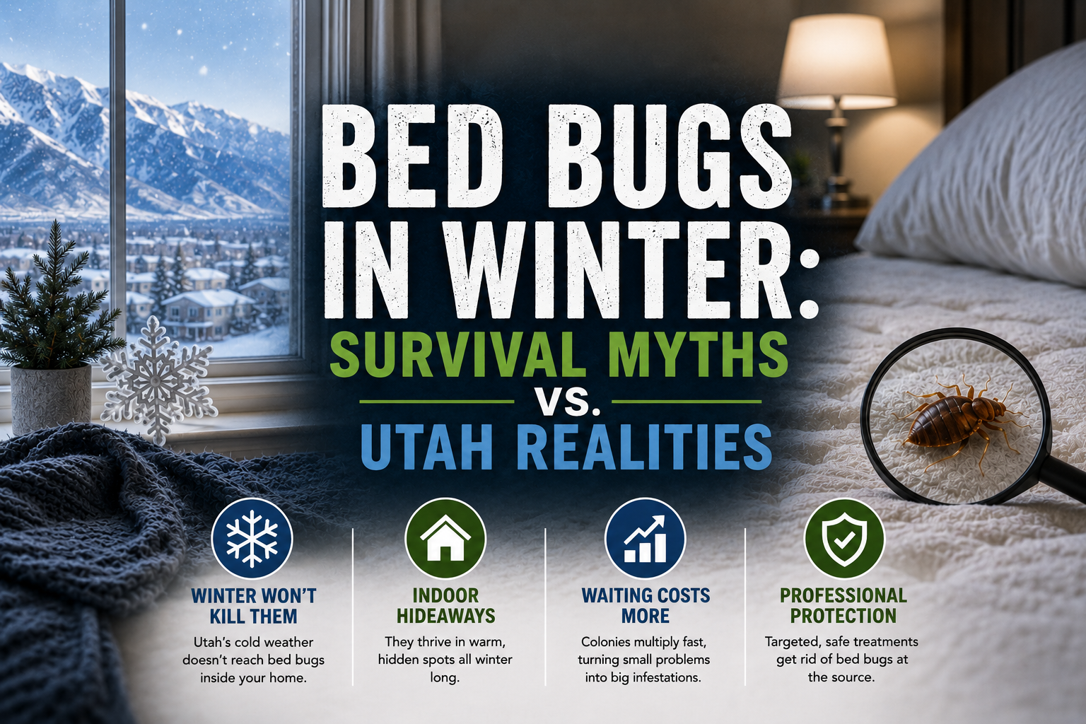 Bed bugs in winter: survival myths vs. Utah realities